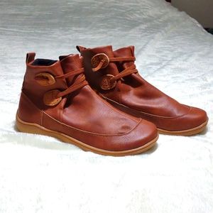 Faux leather booties size 7